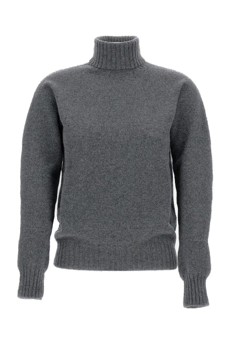 Drumohr Ribbed Turtleneck Wool Sweater