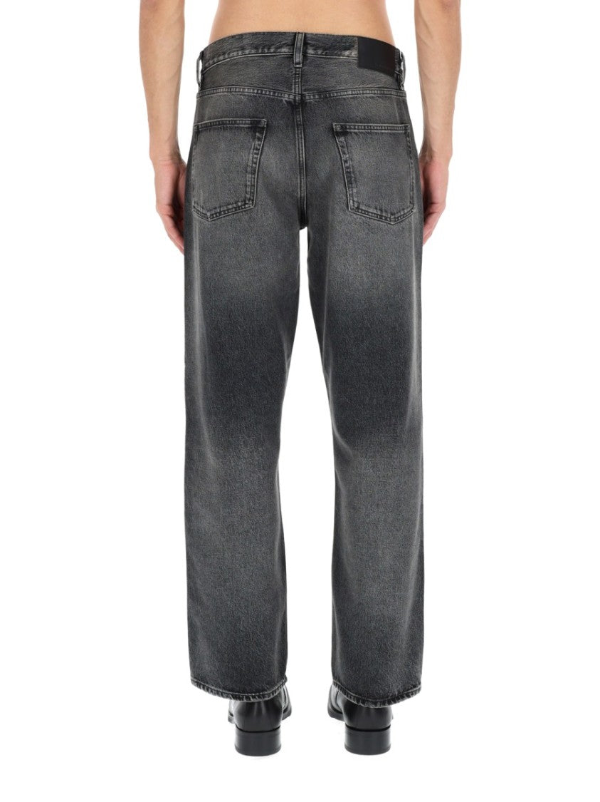 Sunflower Loose Cotton Faded Black Jeans