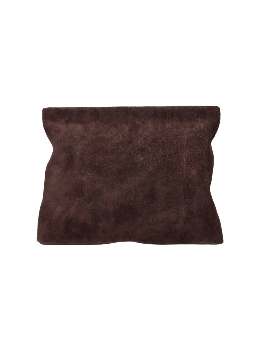 Nili Lotan Brown Jerry Rectangular Suede Pouch