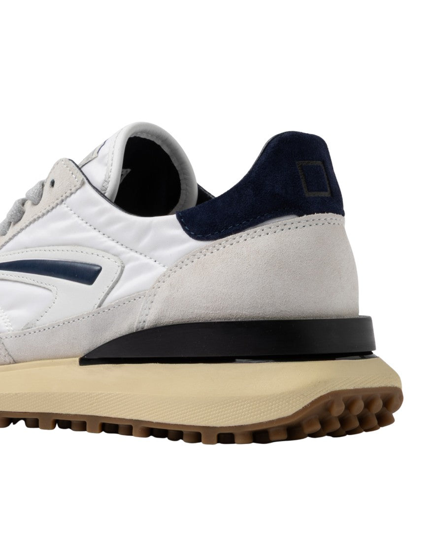 D.A.T.E White Blue Athleta Nylon Sneakers