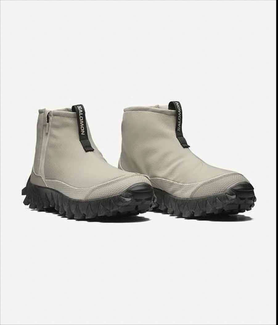 Salomon High-Top Textured Fabric Boots With Rugged Rubber Sole