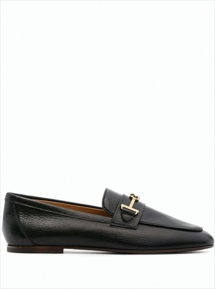 Tod's Sleek Loafer With Gold-Tone Metal Bit Detail