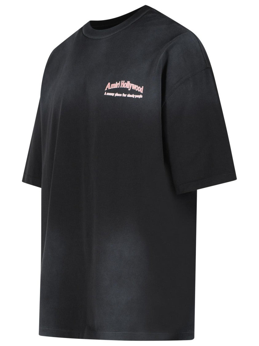 Amiri 'Sunny Place' Black Cotton T-Shirt