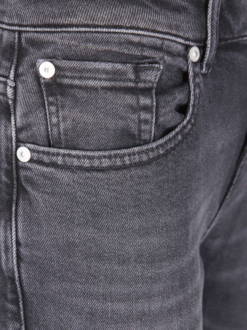 7 For All Mankind Calie Straight Ankle Bottomline Jeans