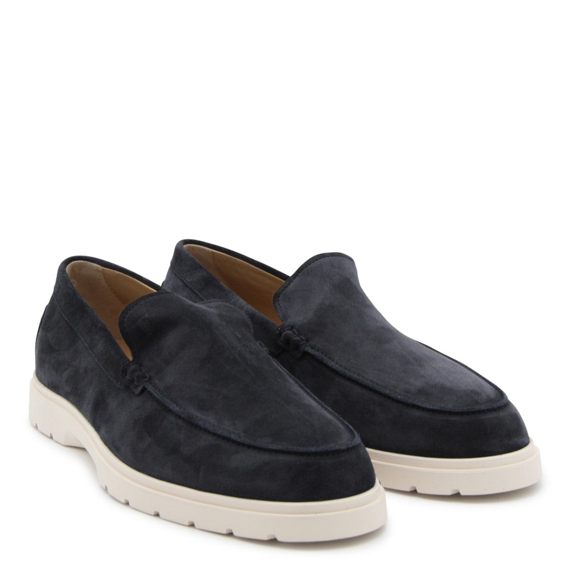 Tod's Blue Leather Loafers