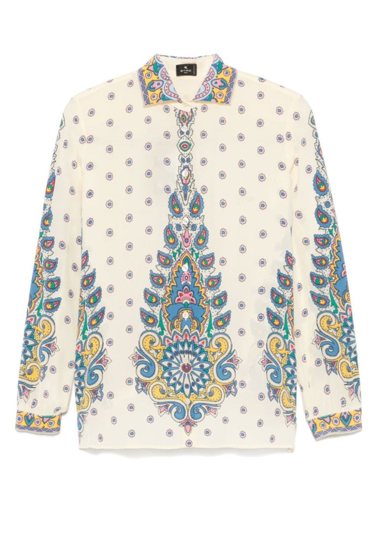 Etro Paisley Print Silk Shirt