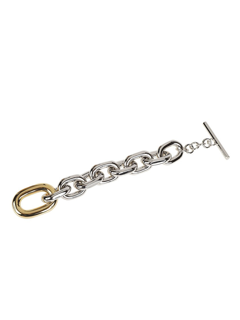 Rabanne Two-Tone Chain Aluminium-Blend Bracelet