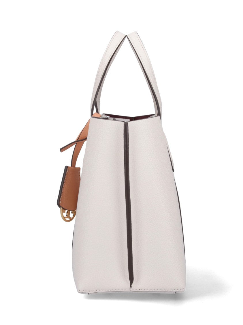 Tory Burch Small 'Perry' Tote Bag – White