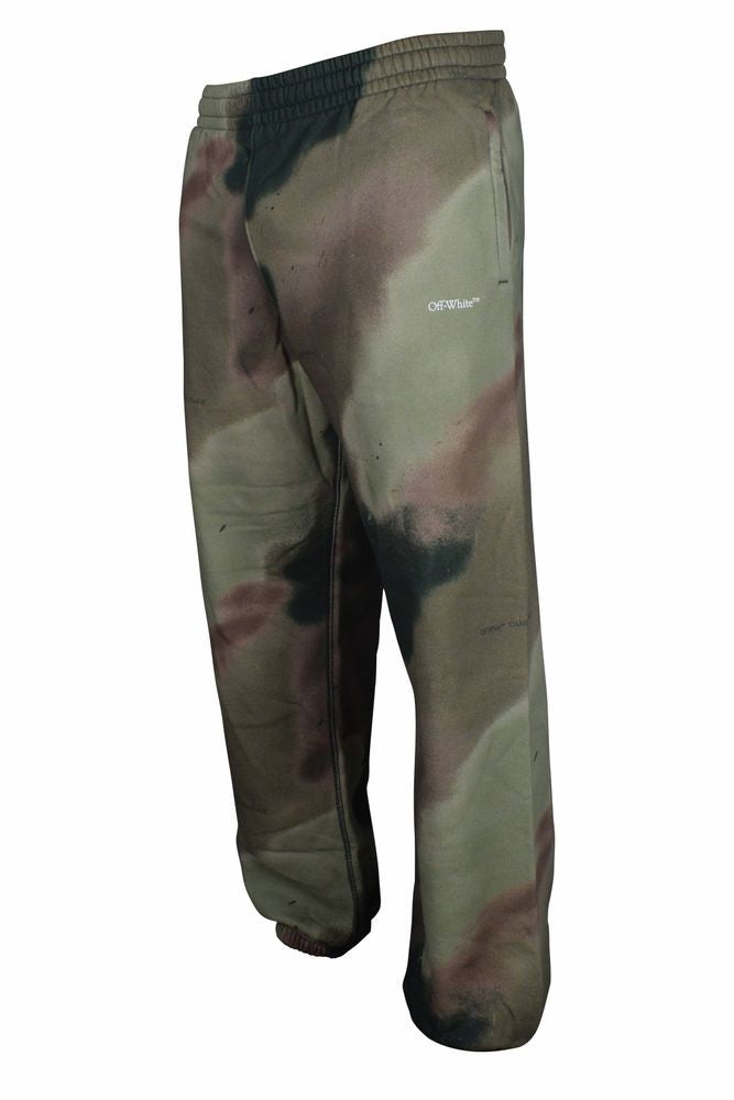 Off-White Camouflage Sport Pants With Signature Detailing