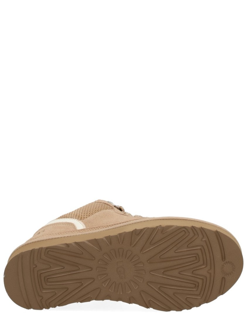 Ugg Lowmel Warm Beige Low-Top Padded Collar Sneakers
