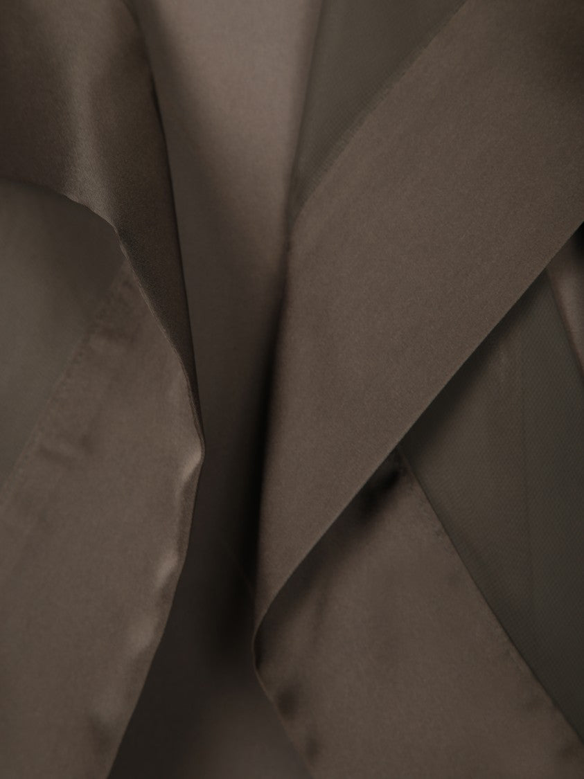 Sacai Asymmetrical Layered Satin Chiffon Tank Top