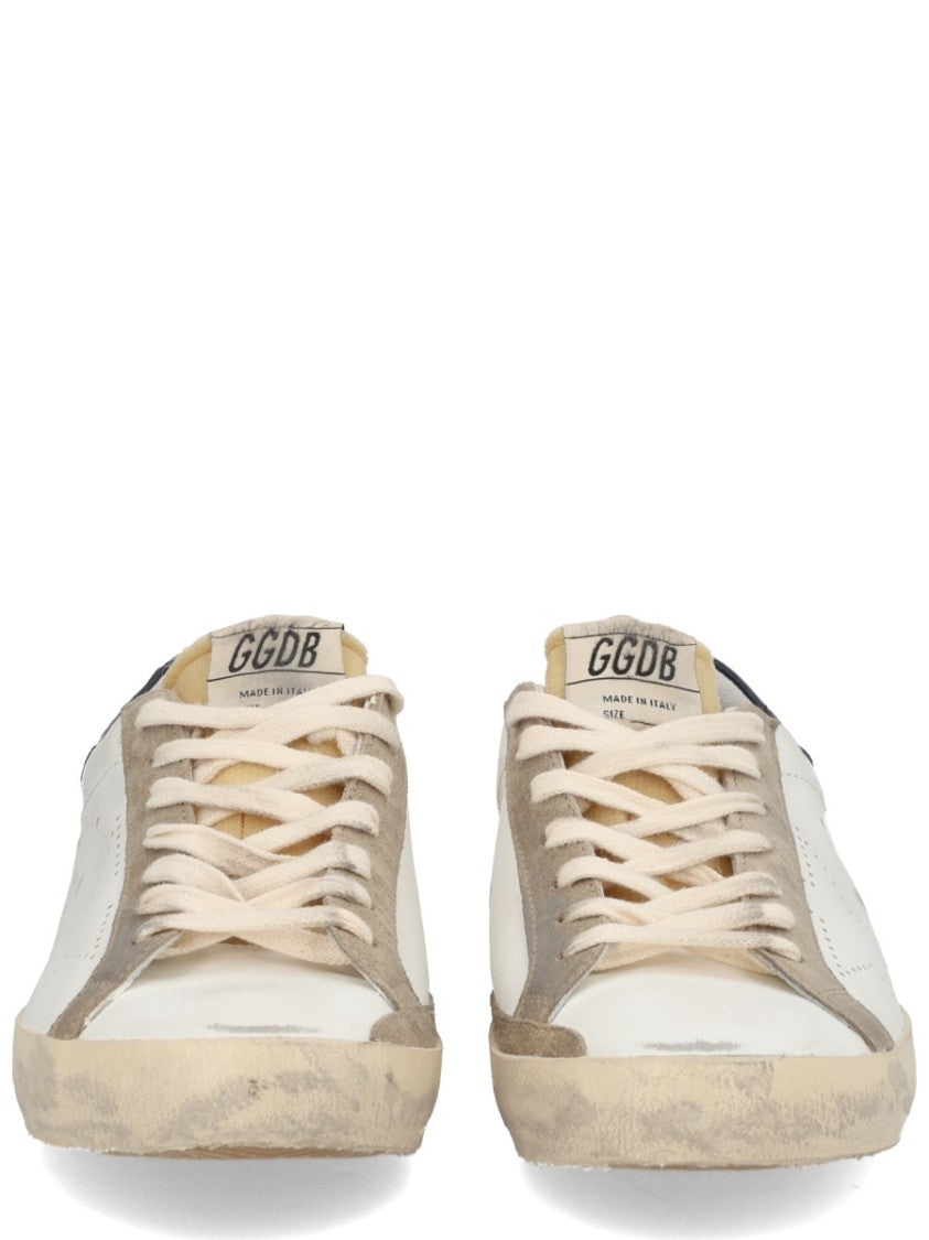Golden Goose White Superstar Leather Suede Sneakers