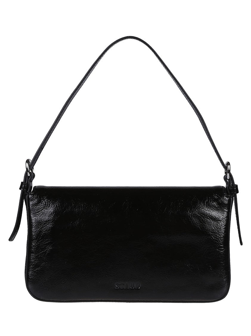 Staud Harlow Glossy Cowhide Leather Shoulder Bag