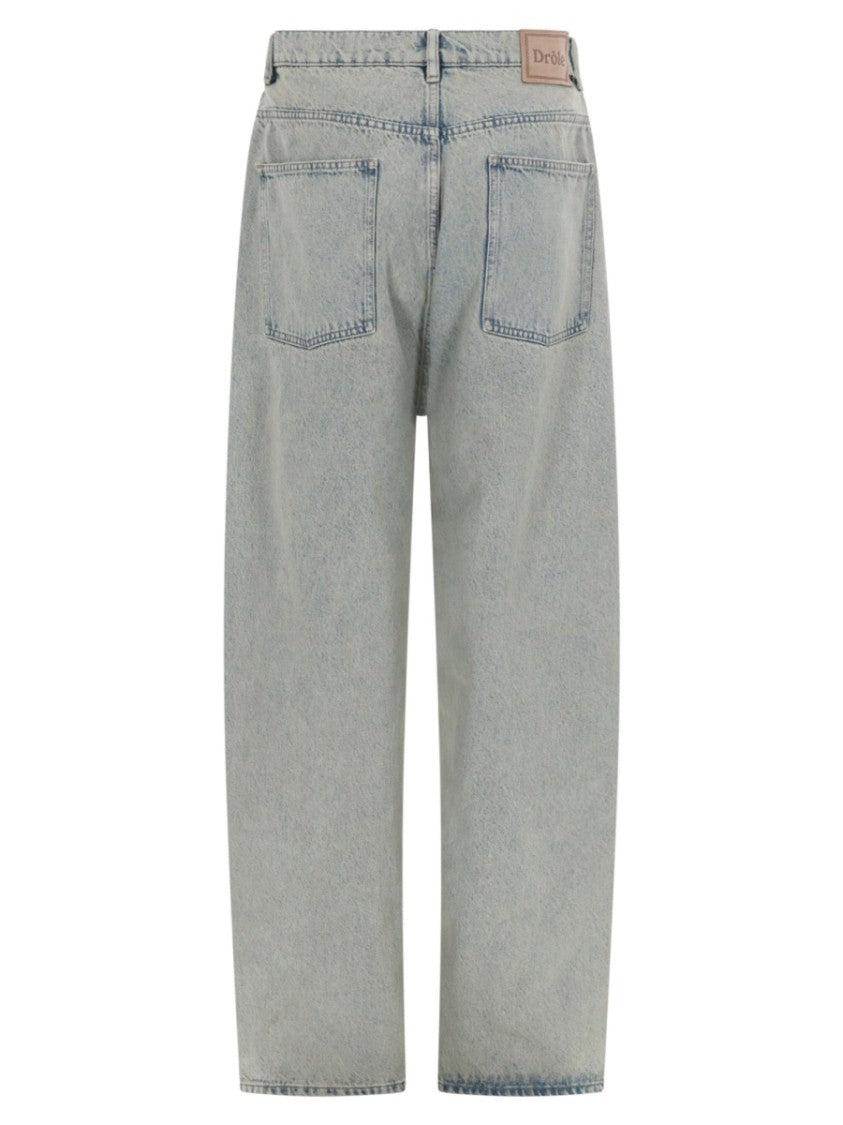 Drôle De Monsieur Light Blue Baggy Faded Jeans