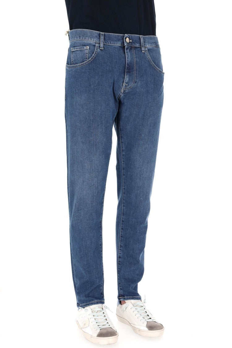 Pt Denim Breakbeat Soft Cotton-Silk Denim Jeans
