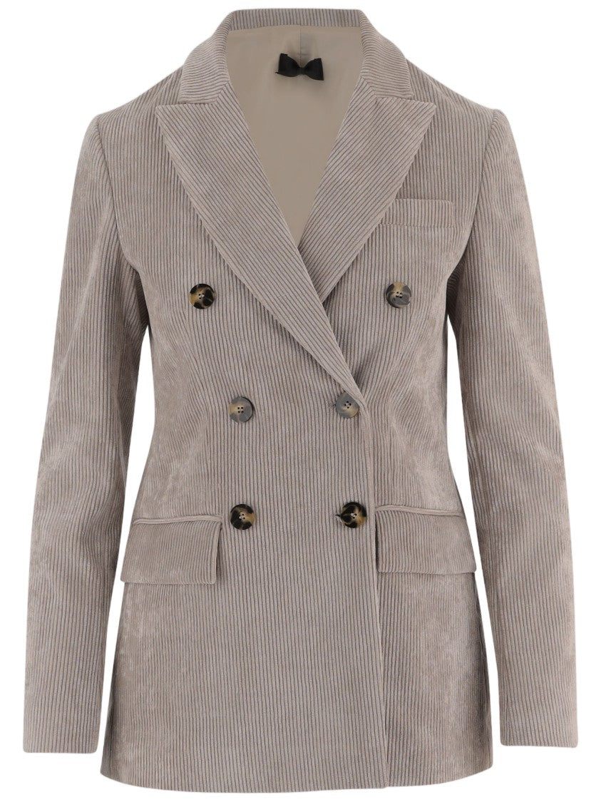 F.It Corduroy Double-Breasted Jacket