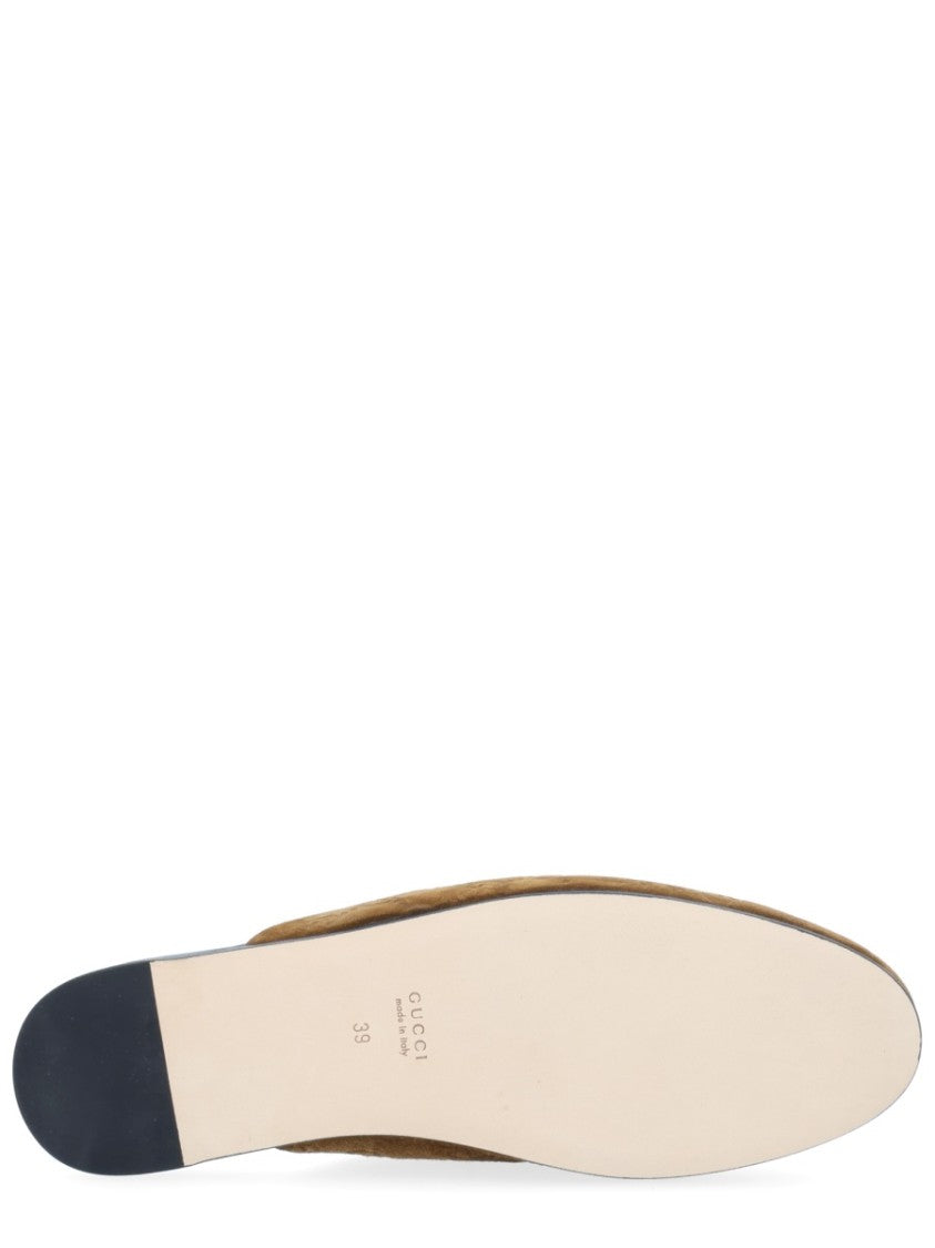 Gucci Monogram Horsebit Calfskin Mules