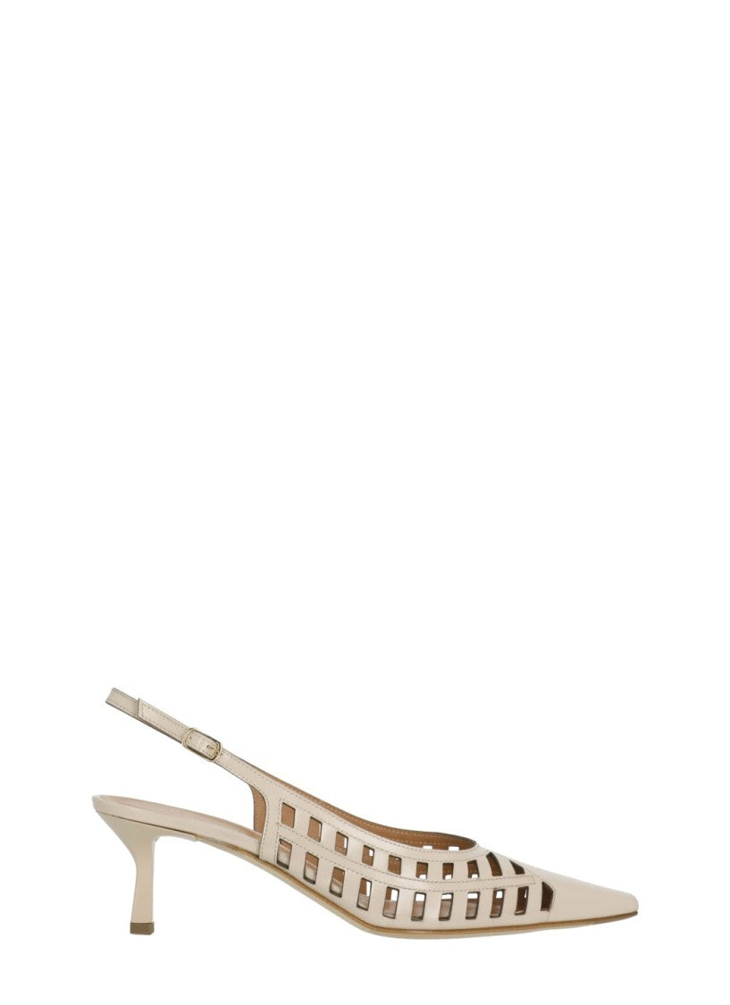 Juilie Dee Bronze Julie Dee Cut-Out Slingback Pumps