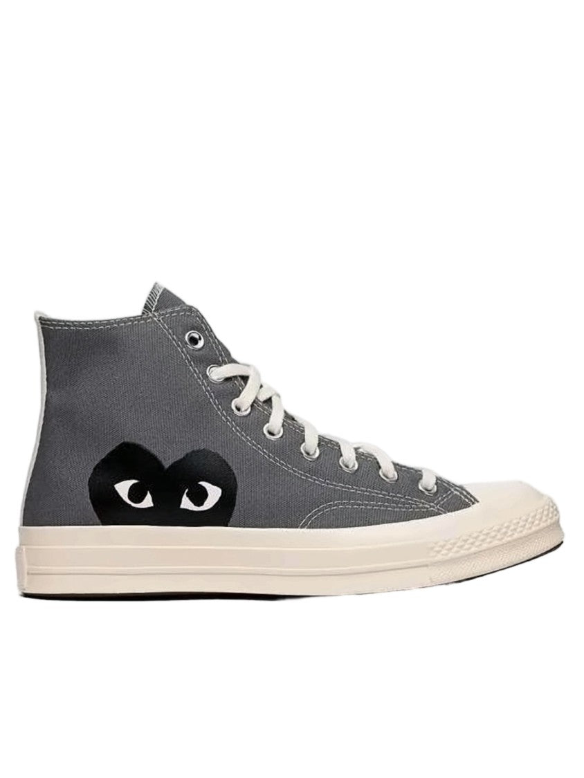 Comme Des Garçons High-Top Sneakers With Canvas Upper