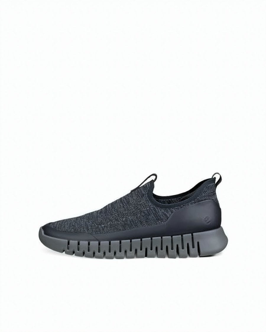 Ecco Seamless Knit Slip-On Sneakers With Flexible Rubber Sole