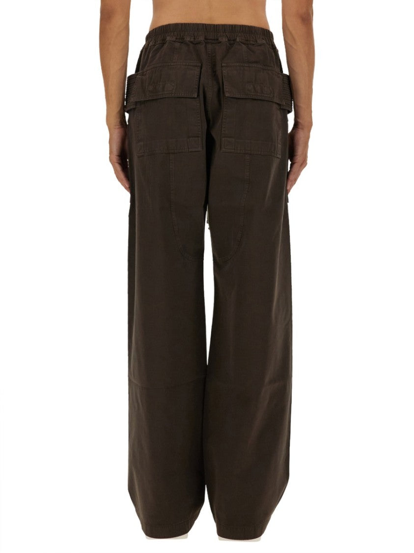 Drkshdw By Rick Owens "Creatch Wide Cargo" Pants