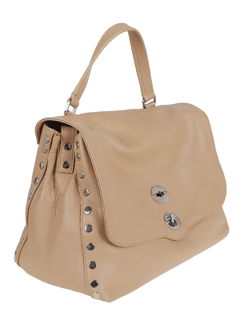 Zanellato Postina M Black Calfskin Shoulder Bag