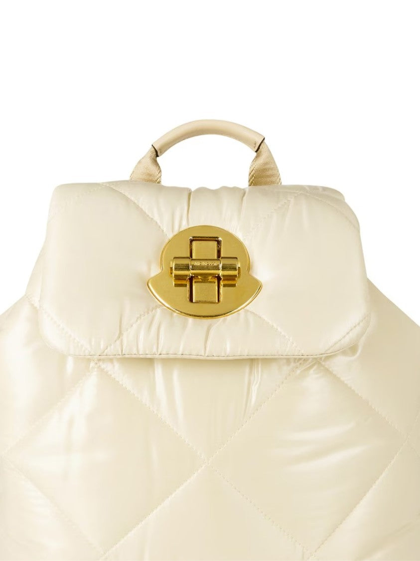 Moncler Puf Foldover Top Logo Backpack