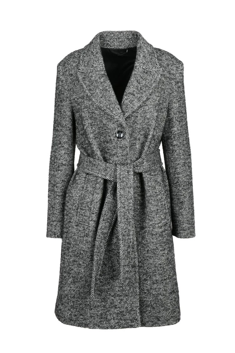 Pennyblack Herringbone Coat - Black