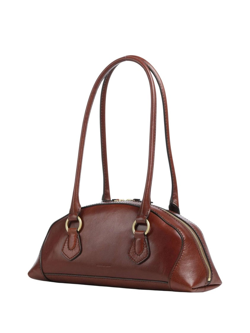 The Bridge Sleek Elongated Handbag In Fine Grain Calf Leather