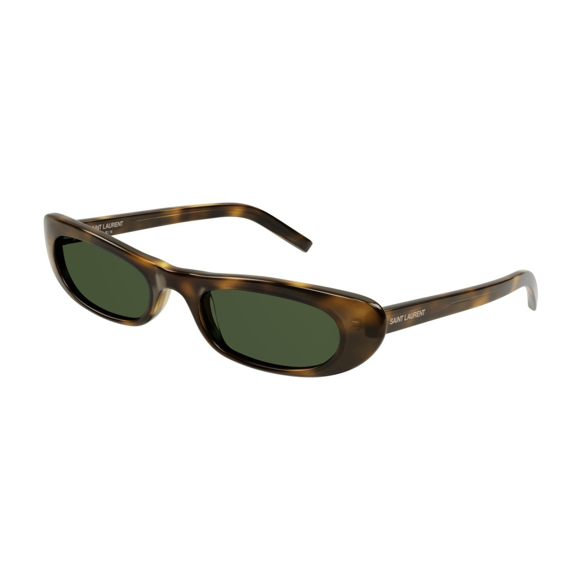 Saint Laurent Sl 557 Shade Tortoiseshell Oval Frame Sunglasses