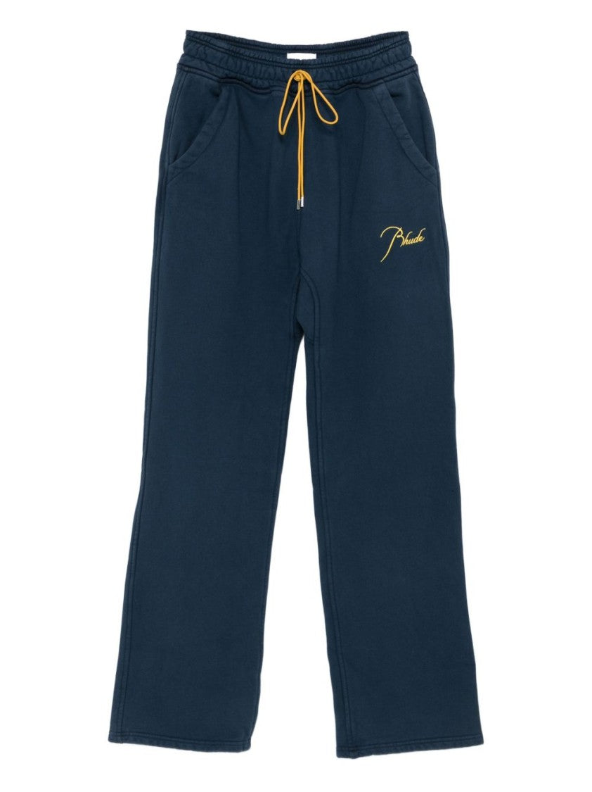 Rhude Straight Leg Cotton Trousers