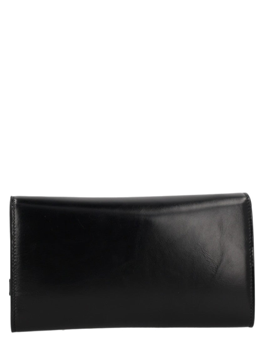 Balmain Shuffle Rectangular Leather Shoulder Bag