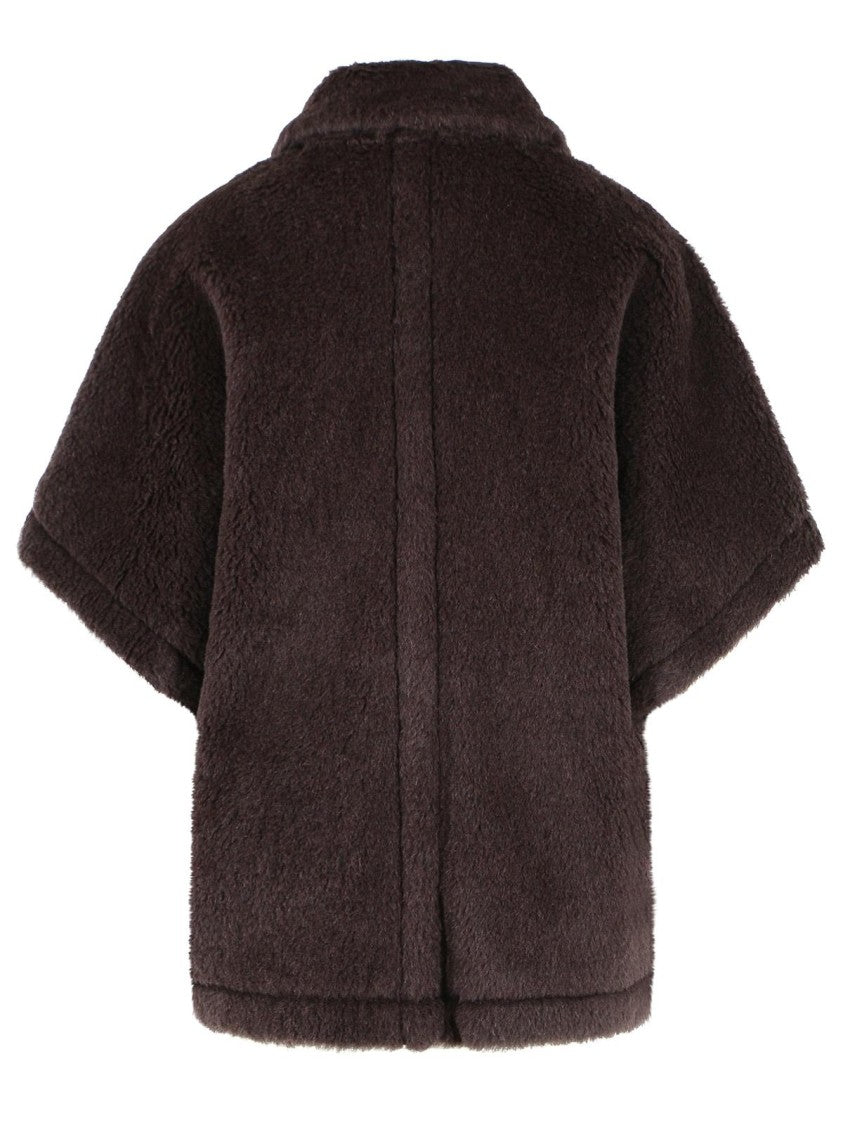 Max Mara 'Tebe1' Teddy Cape Of Alpaca And Brown Wool