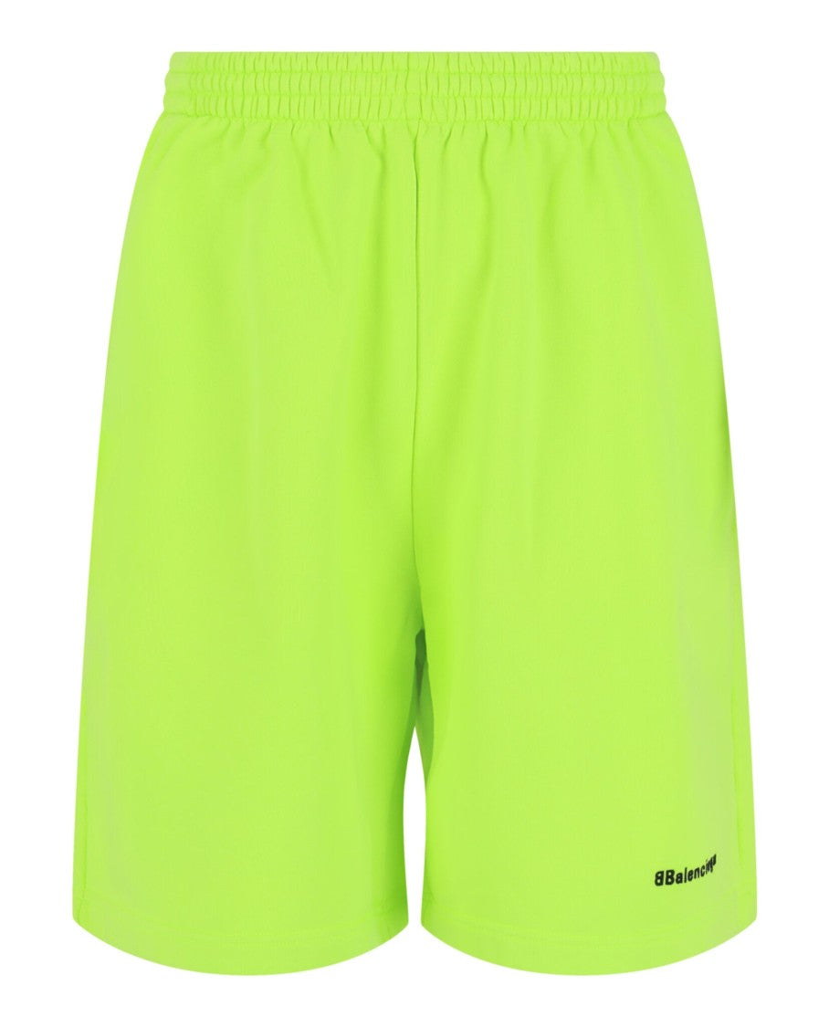 Balenciaga Bb Embroidered Logo Sweat Shorts