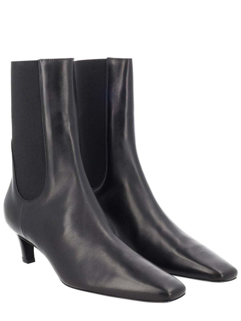 Totême Heeled Boot With Pointed Toe And Elastic Side Panels