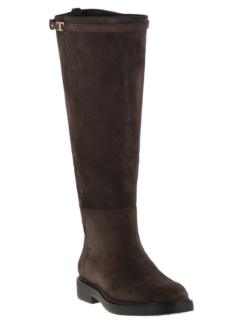 Tod's Suede Leather Boot