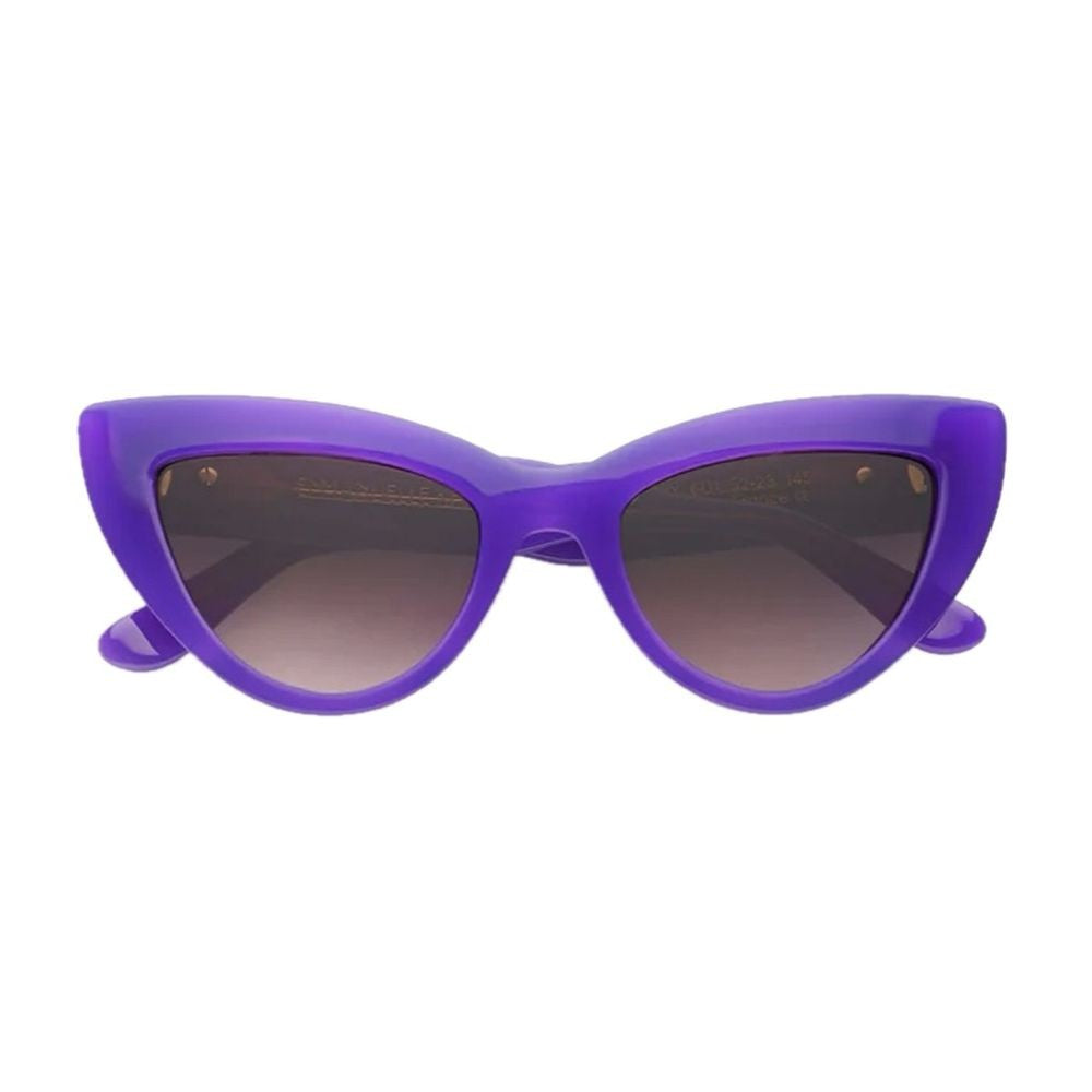 Emmanuelle Khanh Cherry Bold Cat-Eye Sunglasses With Inner Bevels