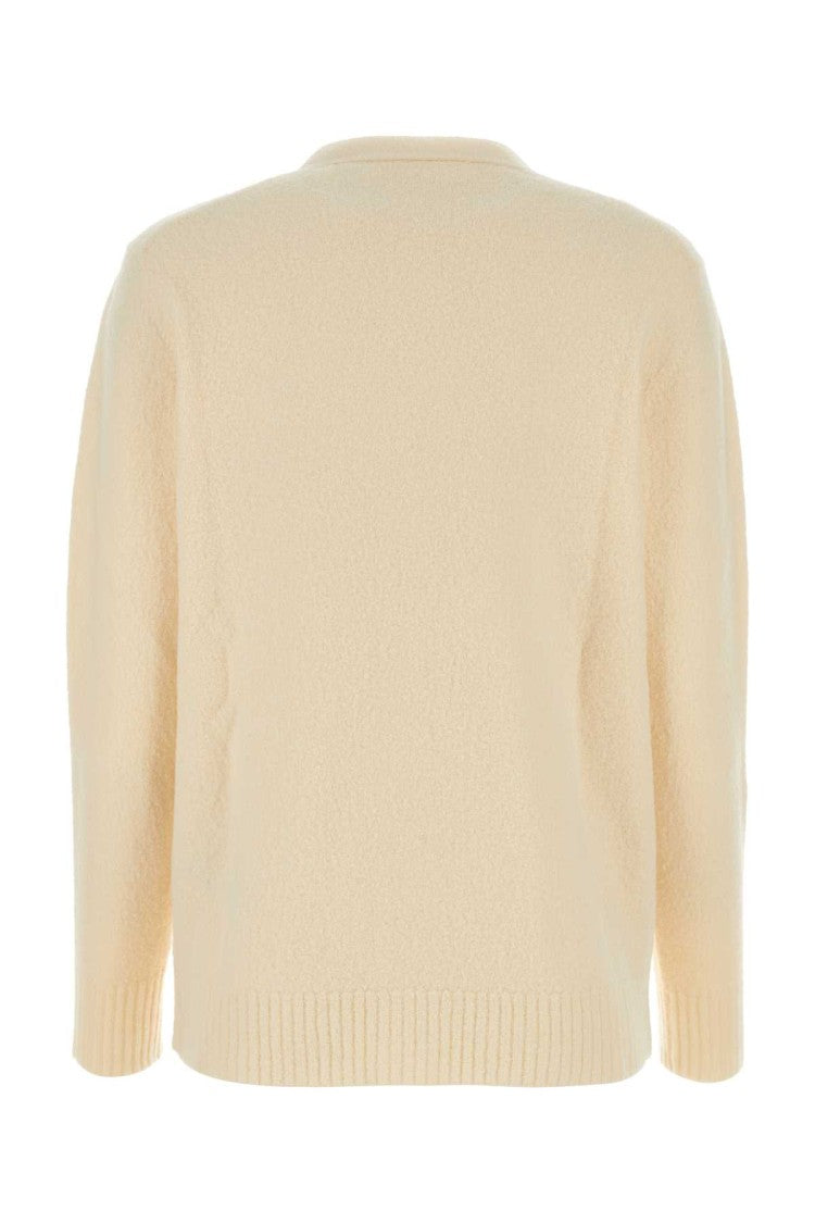 Jil Sander Ivory Wool Cardigan