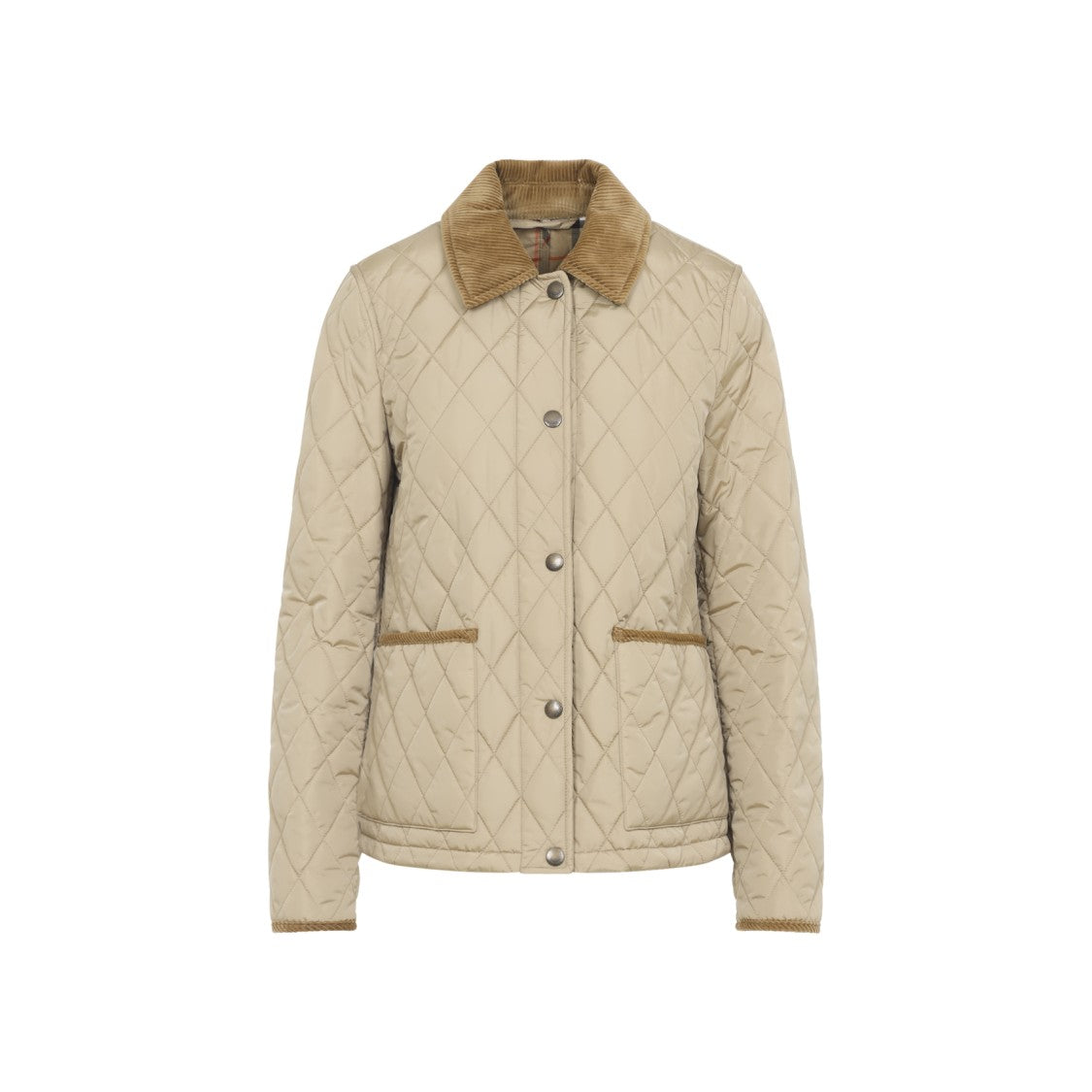Burberry Tailored Quilted Jacket With Classic Collar