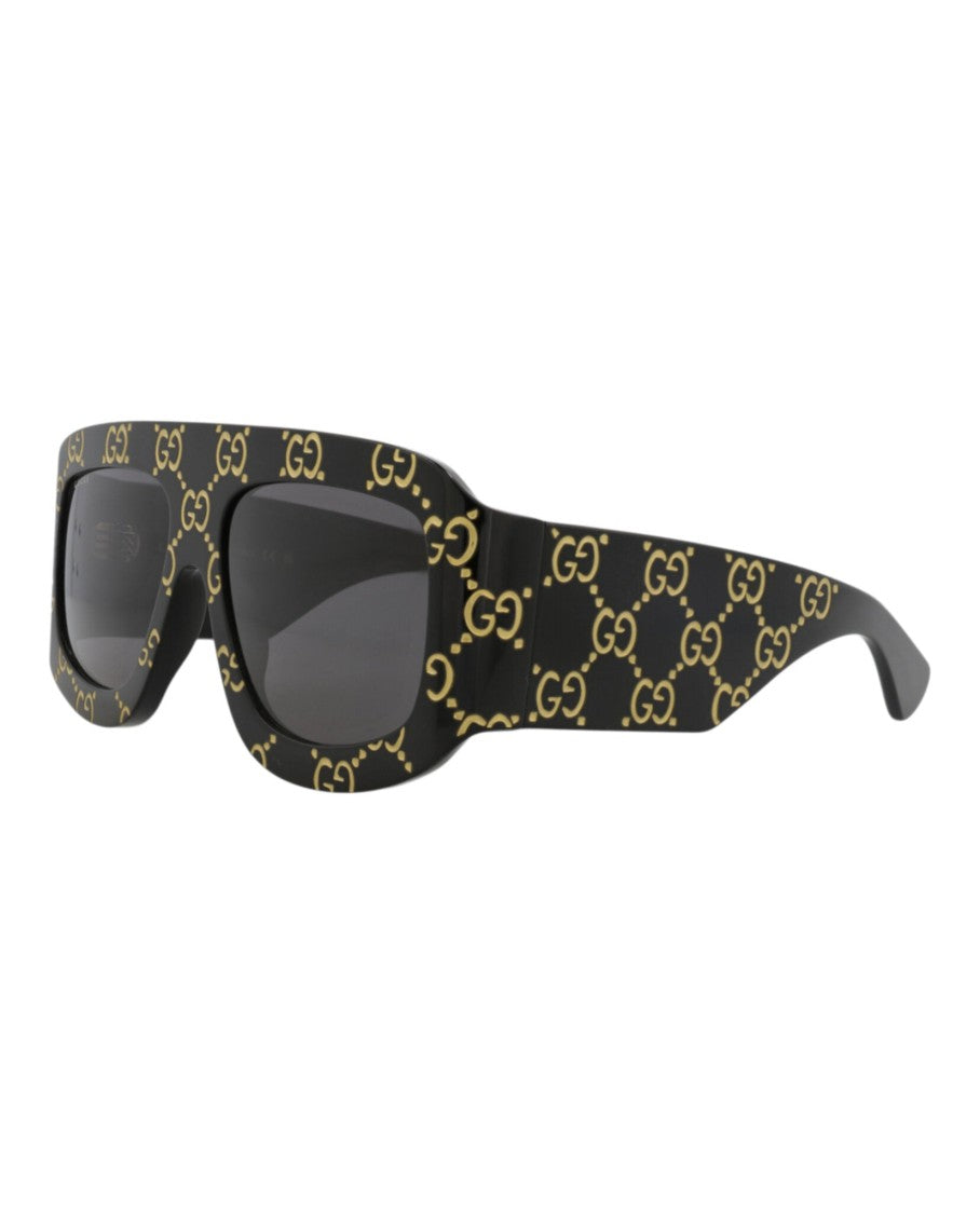 Gucci Shield-Frame Recycled Acetate Sunglasses