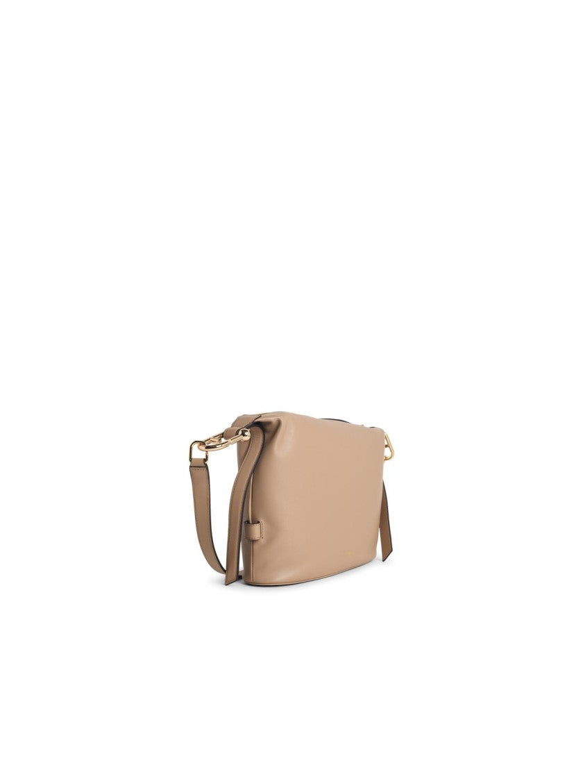 Furla 'Nuvola M' 'Greige' Leather Bag