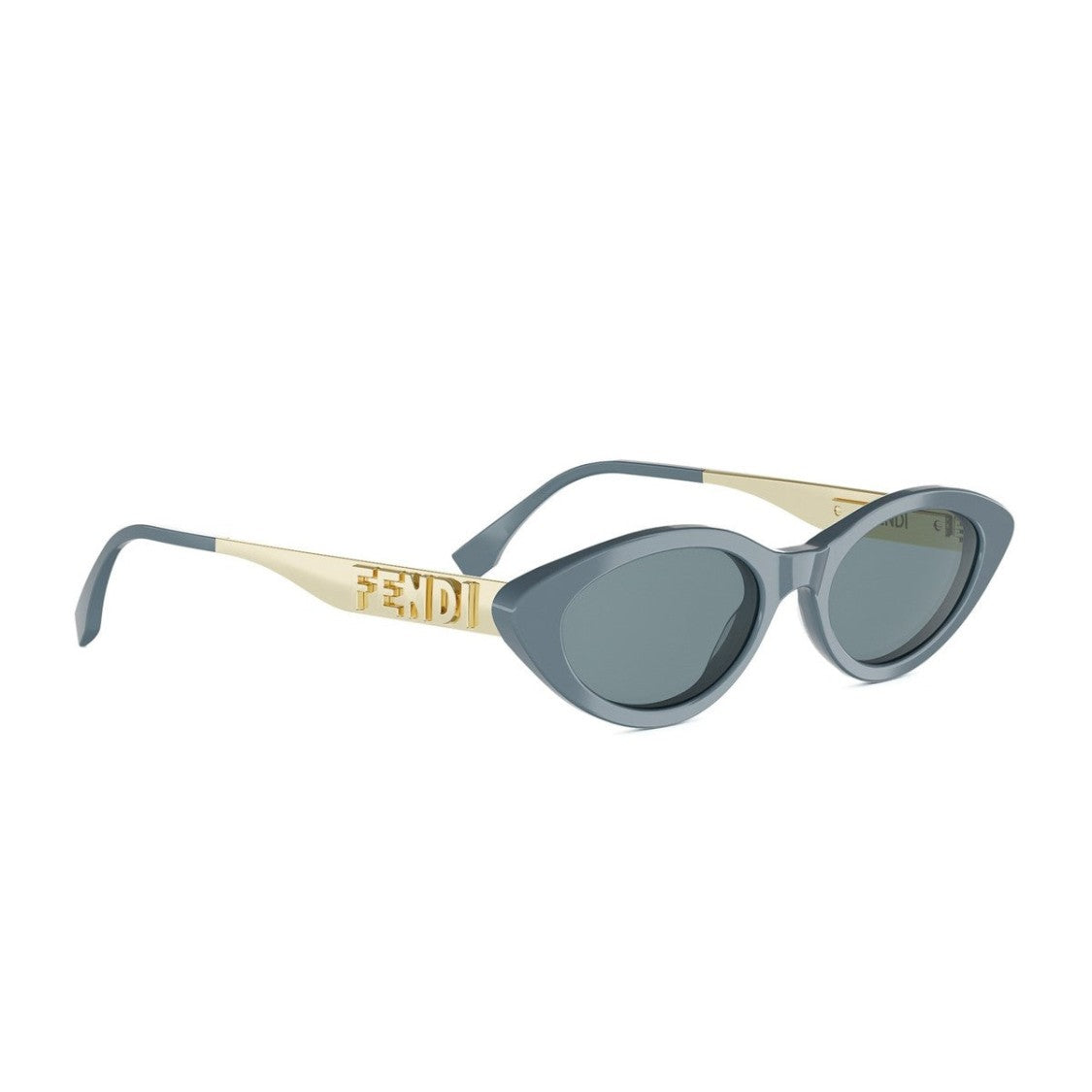 Fendi Grey Fendigraphy Acetate Cat-Eye Sunglasses