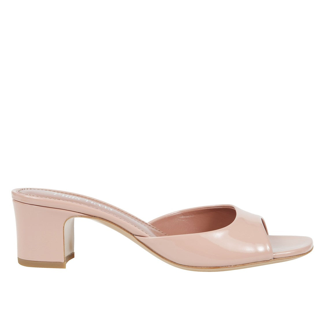 Paris Texas Patent Open-Toe Mules