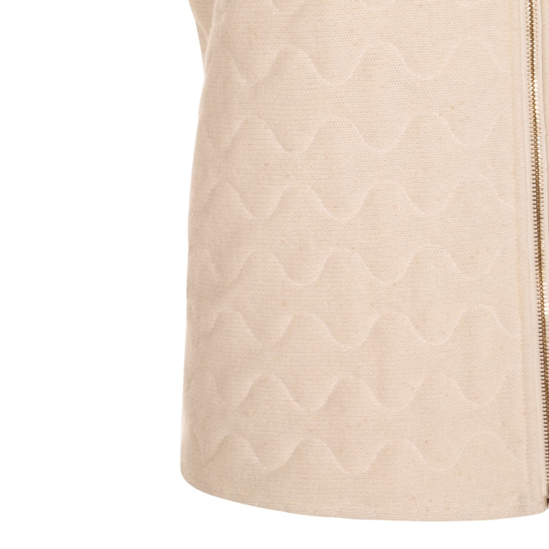 Fabiana Filippi Quilted Sleeveless Vest With Ribbed Collar