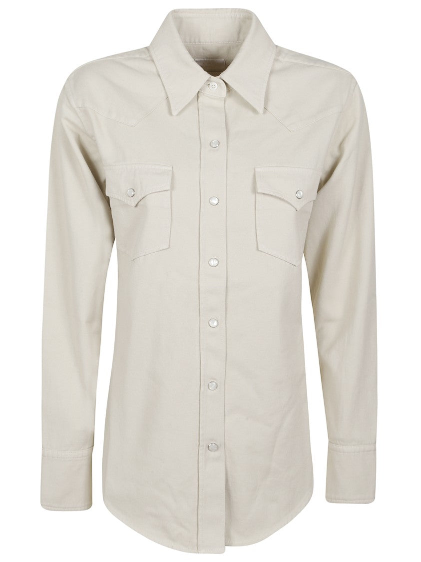 A.P.C. Pointed Collar Flap Pocket Shirt