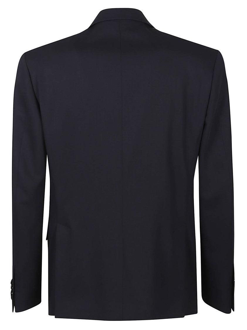 Lardini Double-Breasted Feeling Virgin Wool Blazer