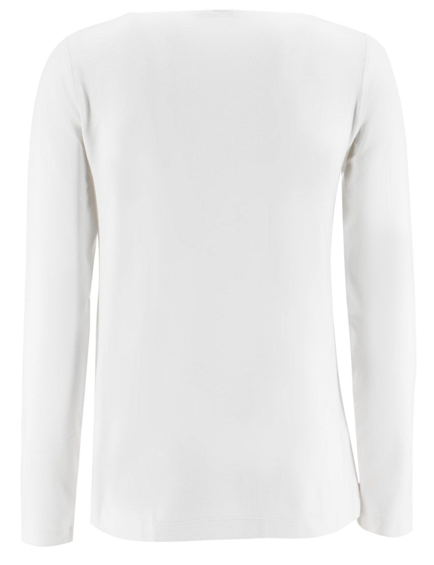 Panicale Boat Neckline Knit Sweater With Lurex Detailing