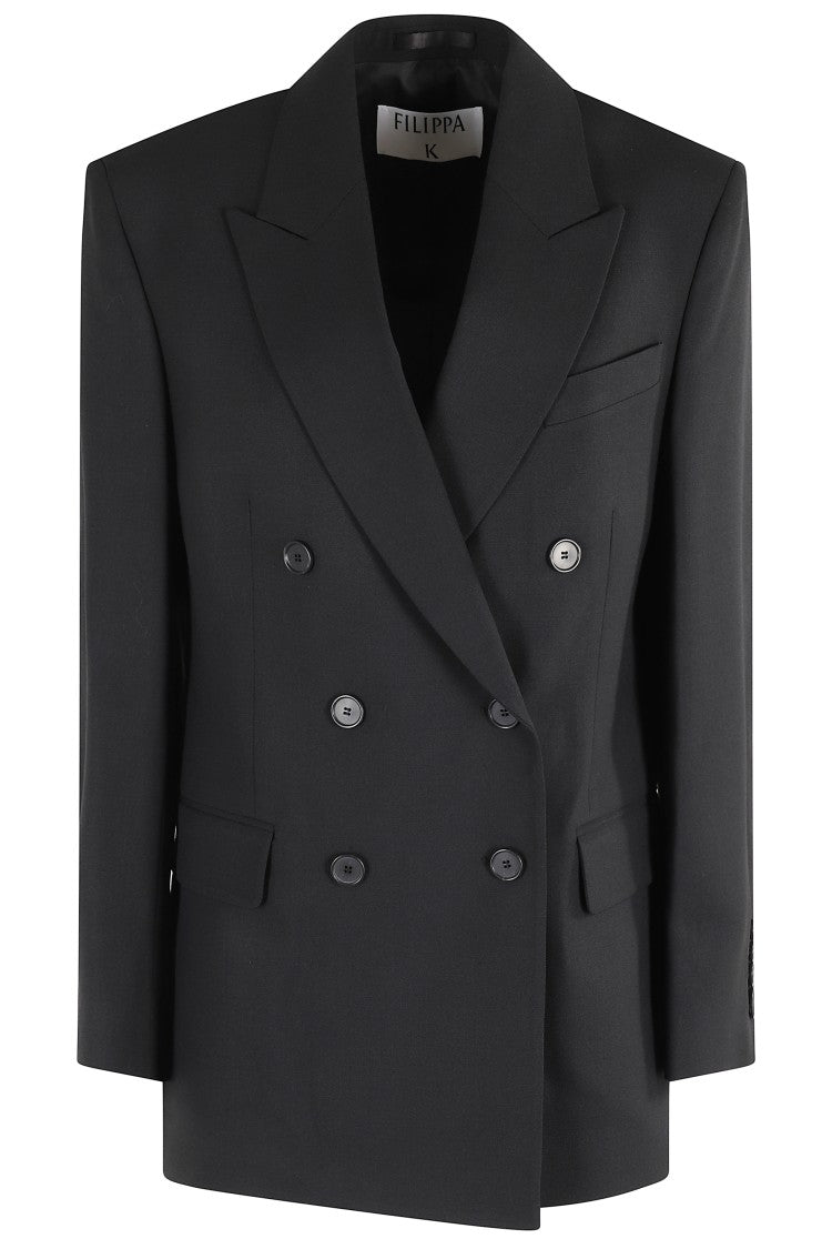 Filippa K Tailored Double-Breasted Blazer With Peaked Lapel