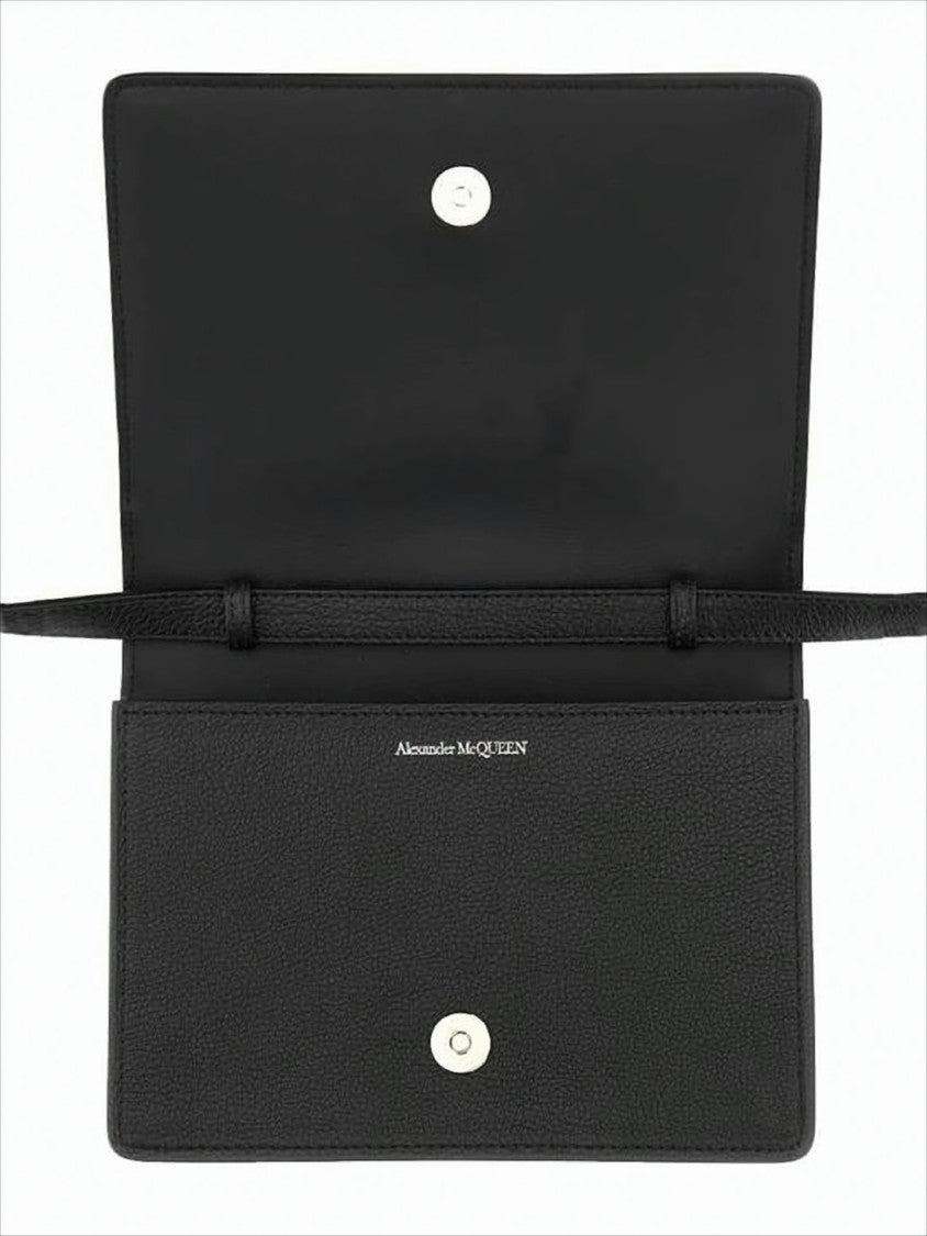 Alexander Mcqueen Rectangular Structured Shoulder Bag With Adjustable Strap