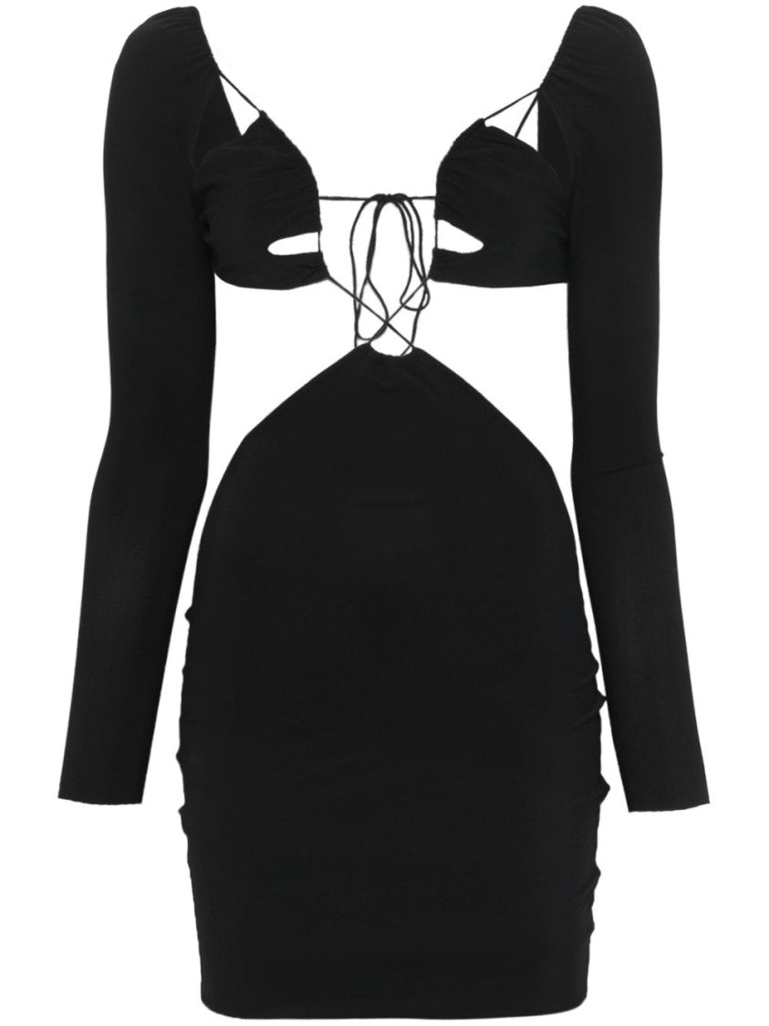 Amazuin Stretch Jersey Minidress With Cut-Out Details